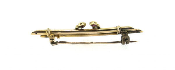18ct Gold, Ruby & Diamond Victorian Brooch. - Image 5