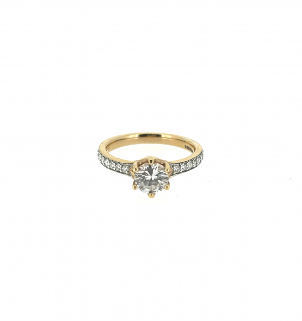 18ct Rose Gold & Diamond Ring