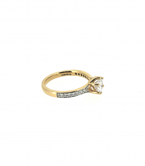 18ct Rose Gold & Diamond Ring - Image 3