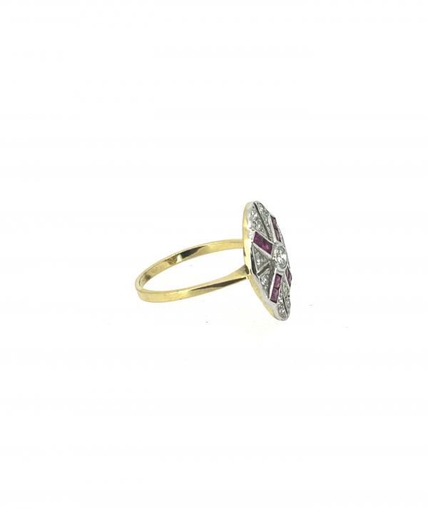 18ct & Platinum, Ruby & Diamond Ring - Image 3