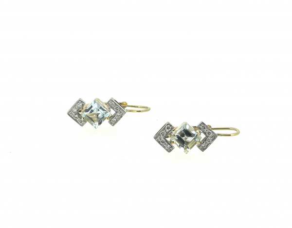 18ct Aquamarine & Diamond set. - Image 5