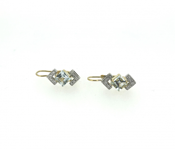 18ct Aquamarine & Diamond set. - Image 7
