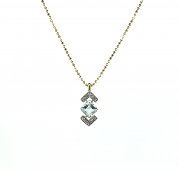 18ct Aquamarine & Diamond set. - Image 8