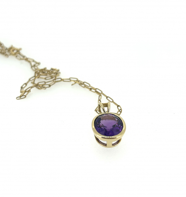 18ct & Amethyst Necklace - Image 3
