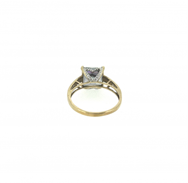 9ct Mystic Topaz & Diamond Ring - Image 3