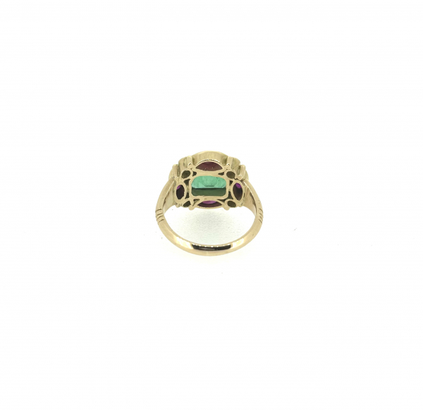 18ct 2.0ct Emerald, 1.20ct Ruby and Diamond Ring - Image 4