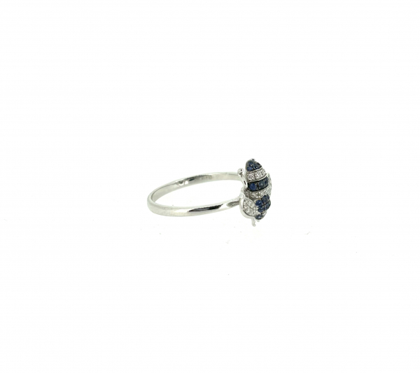 18ct Sapphire & Diamond Bee Ring - Image 3