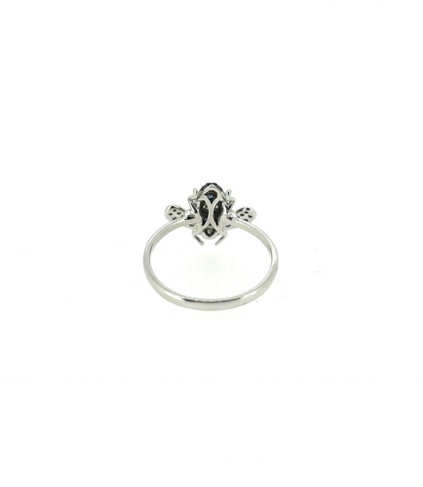 18ct Sapphire & Diamond Bee Ring - Image 4