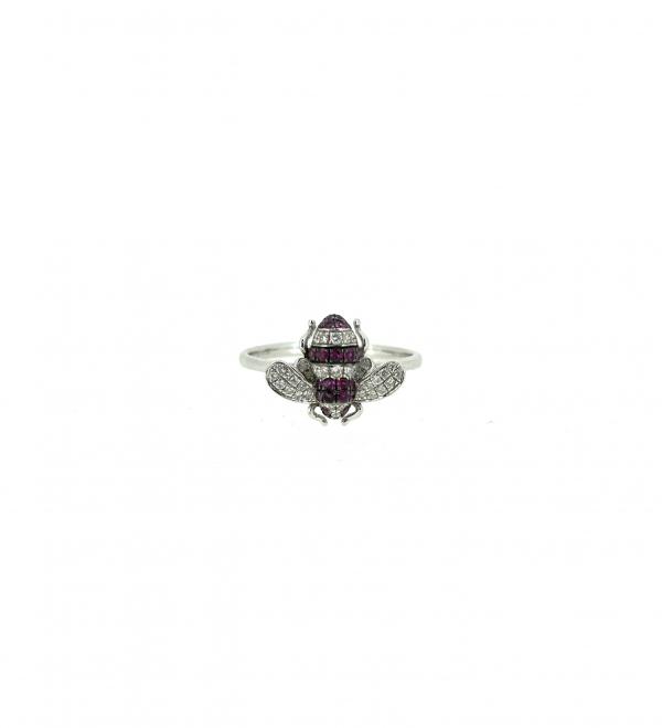18ct Ruby & Diamond Ring