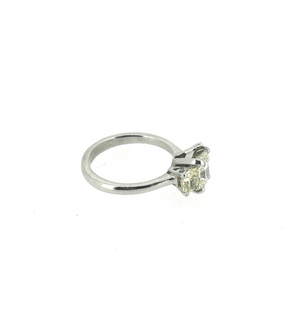 Platinum 2ct Yellow & White Diamond Ring - Image 3