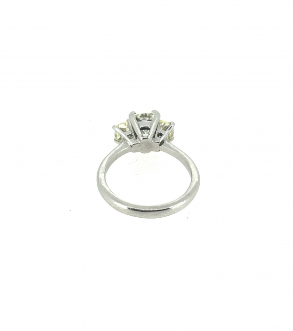 Platinum 2ct Yellow & White Diamond Ring - Image 4