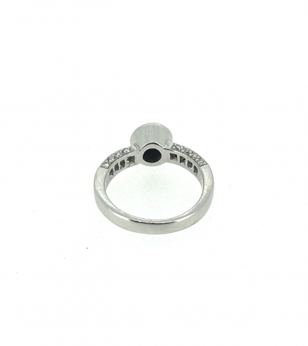 18ct 1.40ct Black Diamond Ring. - Image 4