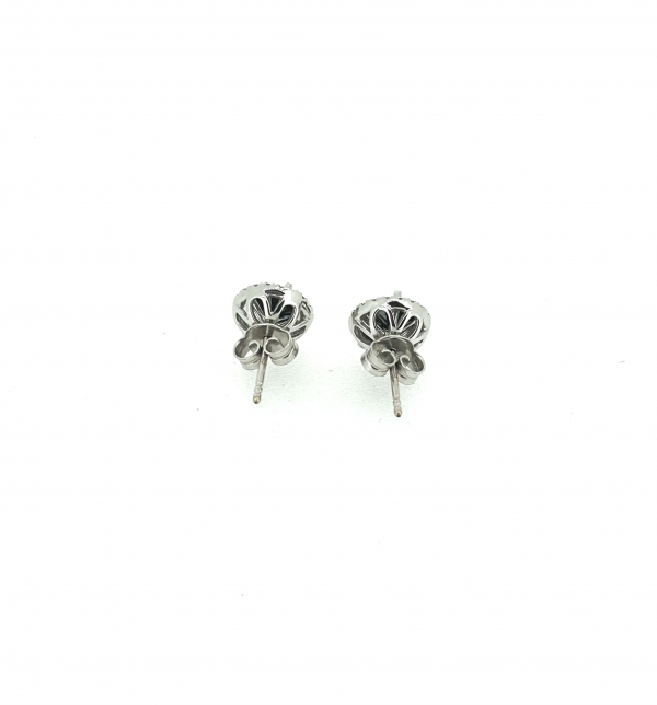 18ct 1ct Black Diamond Earrings - Image 4