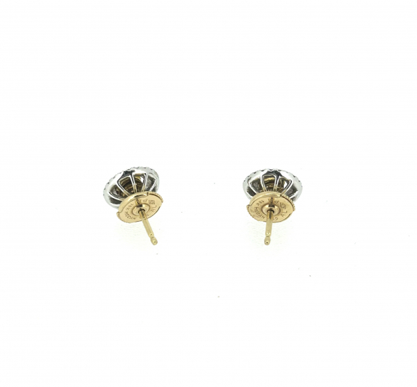 18ct & 1ct Yellow Diamond Earrings - Image 4