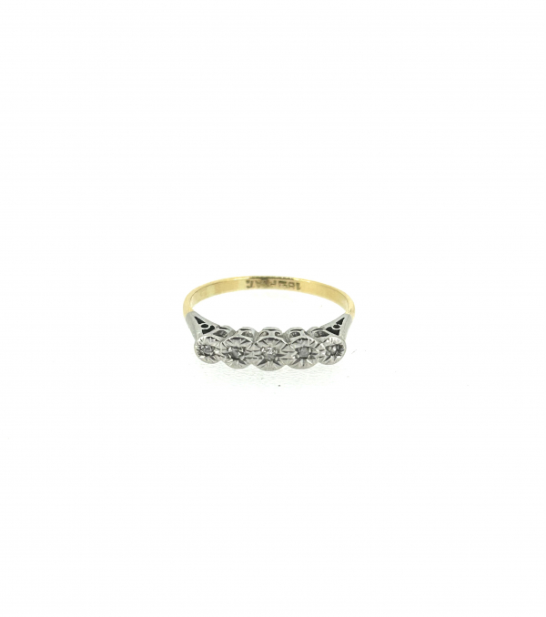 18ct & Platinum 0.25ct Diamond Ring
