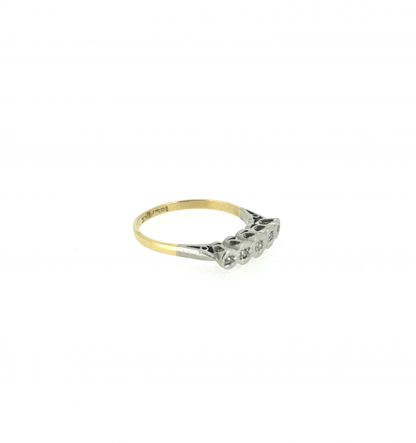 18ct & Platinum 0.25ct Diamond Ring - Image 3