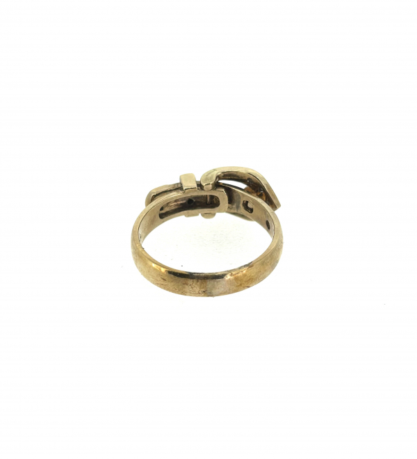 9ct & Diamond Buckle Ring - Image 4