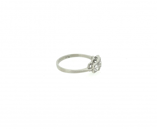 Platinum Art Deco 0.75ct Diamond Ring. - Image 3