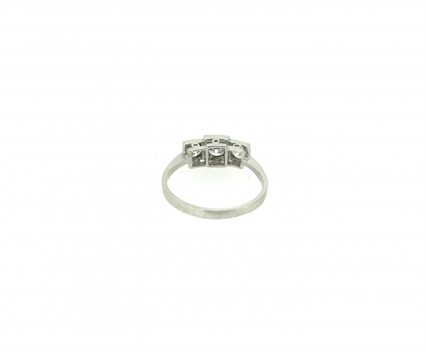 Platinum Art Deco 0.75ct Diamond Ring. - Image 4