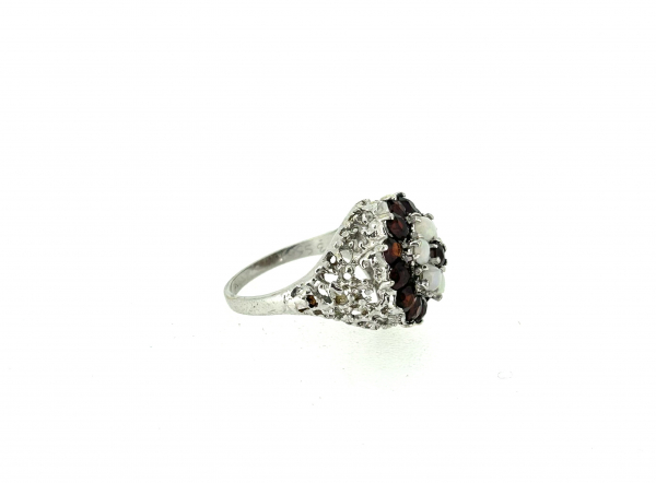 9ct Opal & Garnet Ring - Image 3