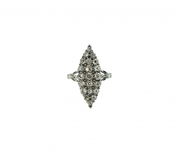 Platinum Art Deco & Diamond Ring