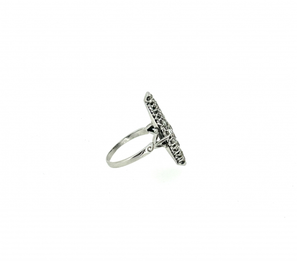 Platinum Art Deco & Diamond Ring - Image 3