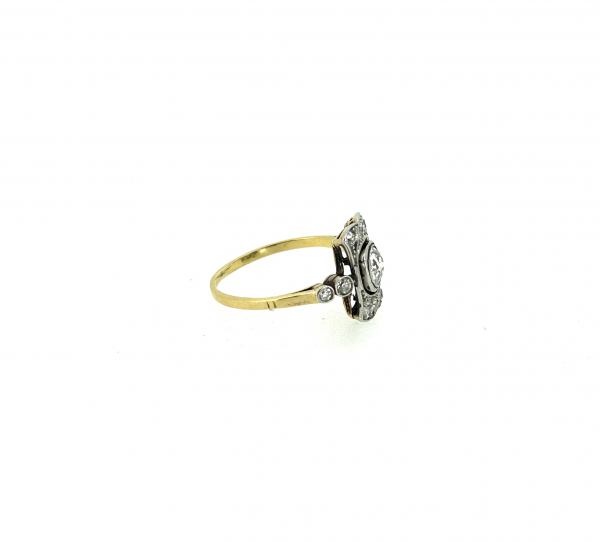 18ct Art Deco Diamond Ring - Image 3