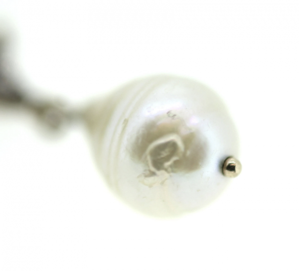 15ct Edwardian Diamond, Garnet & Pearl Pendant - Image 4