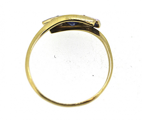 18ct Edwardian, Sapphire & Diamond Ring - Image 4