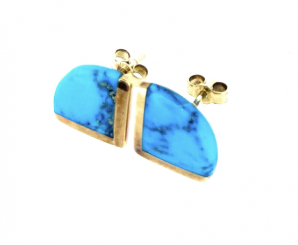 9ct Gold & Turquoise Earrings