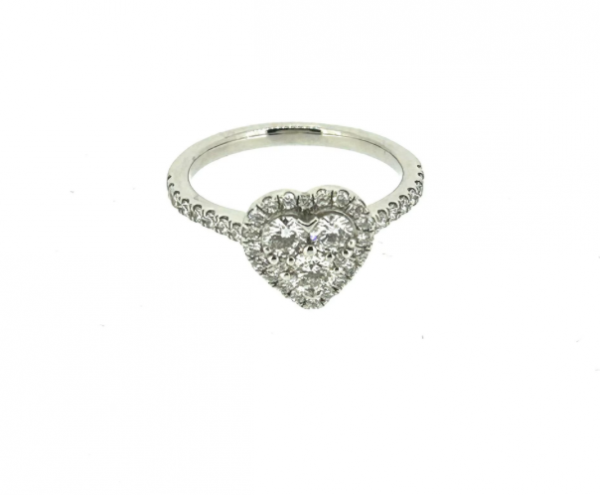 Platinum 0.76ct Diamond Ring