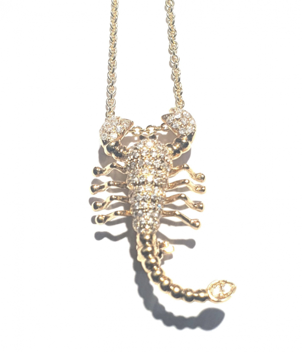 18ct & Diamond Scorpion pendant/brooch - Image 3