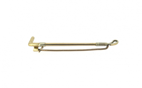 15ct Gold Edwardian Riding Crop Tie Pin - Image 3