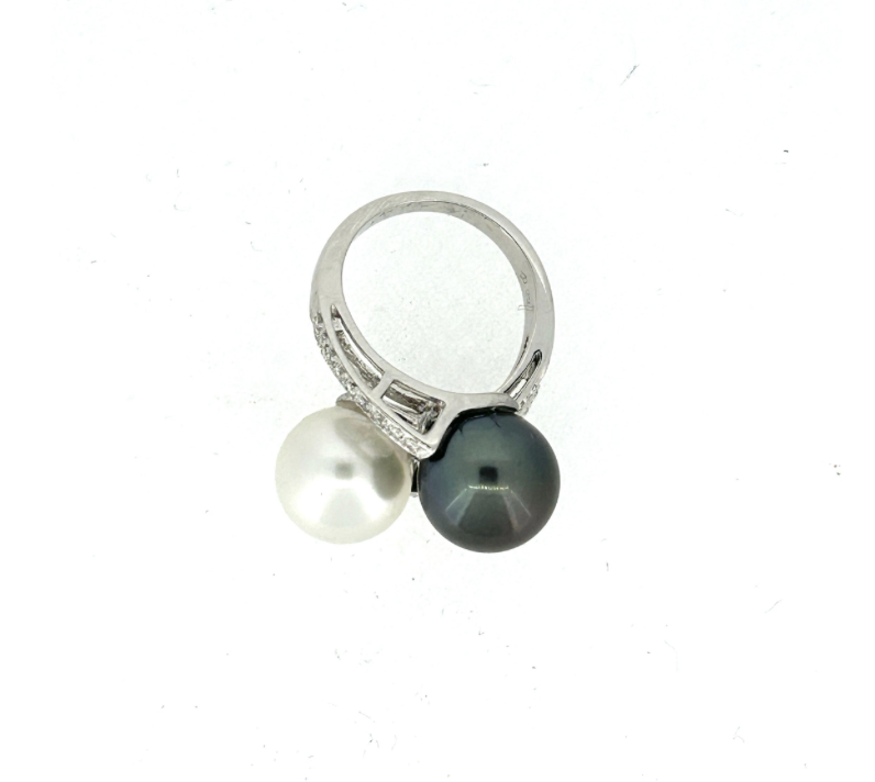 18ct South Sea Pearl & Diamond Ring - Image 4