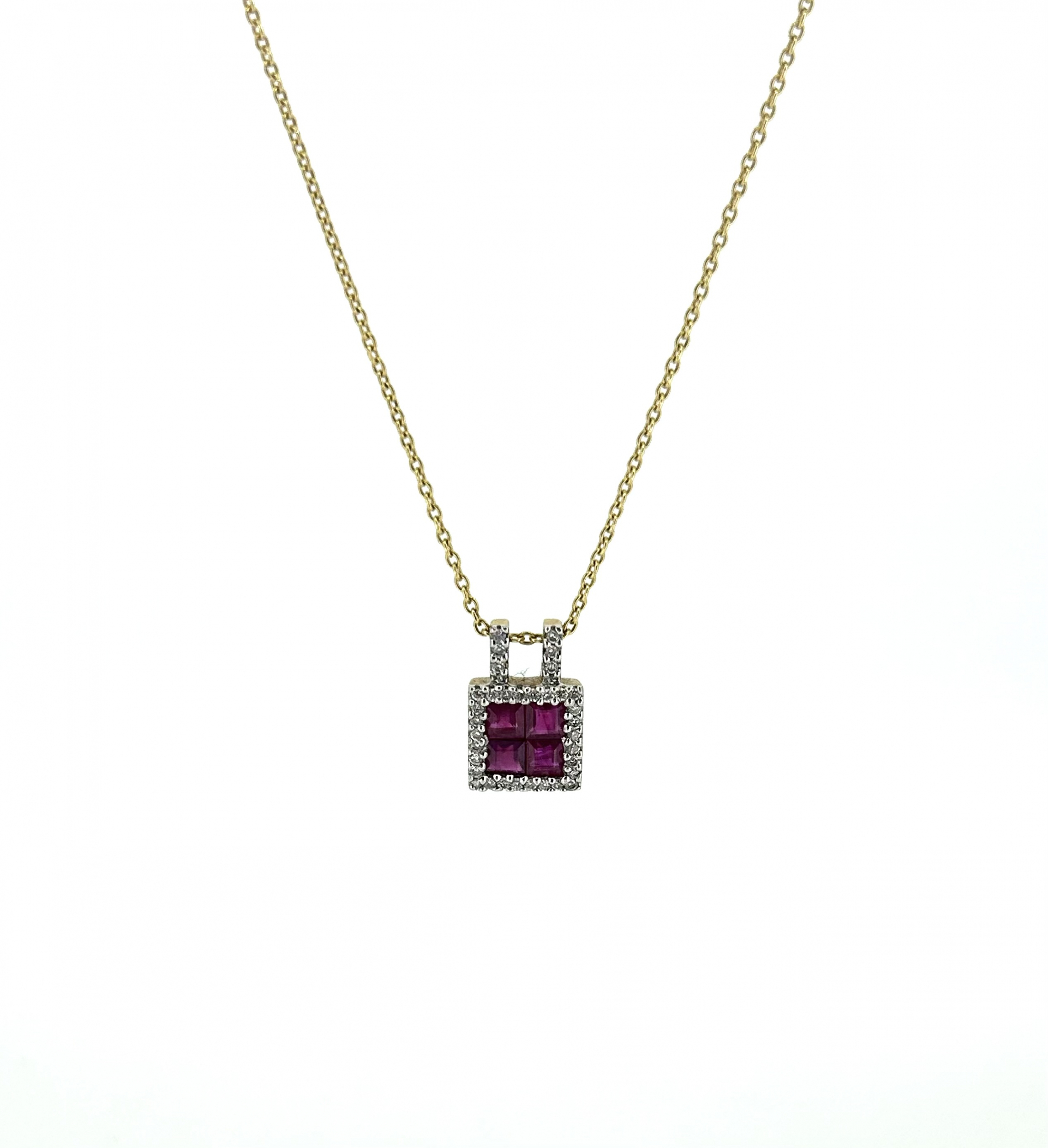18ct Ruby & Diamond Necklace