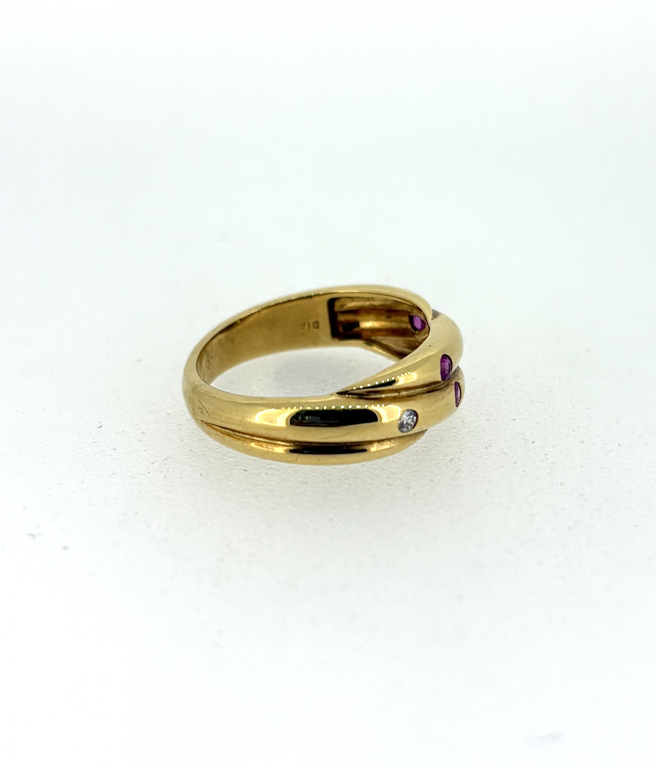 18ct Ruby & Diamond Ring. - Image 3