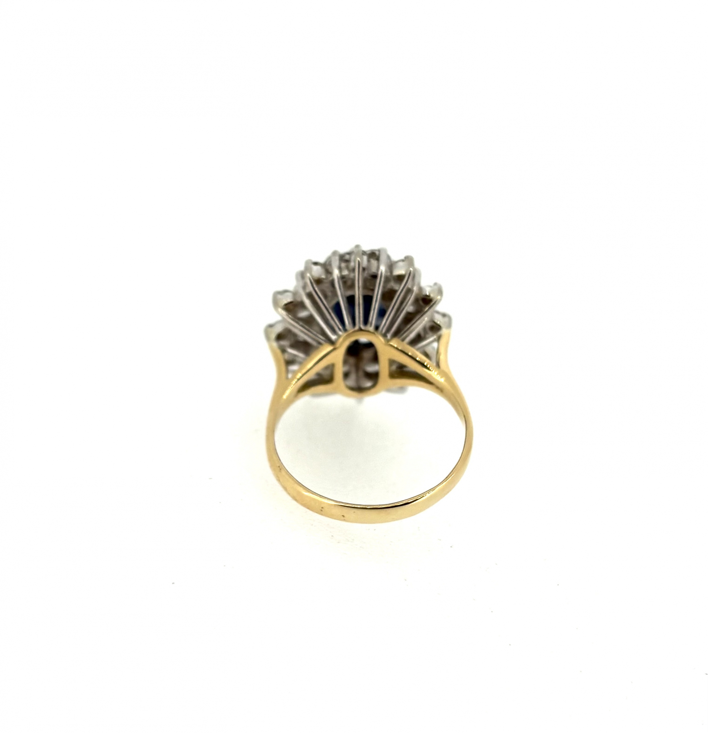 18ct Gold, Diamond & Sapphire Ring - Image 4