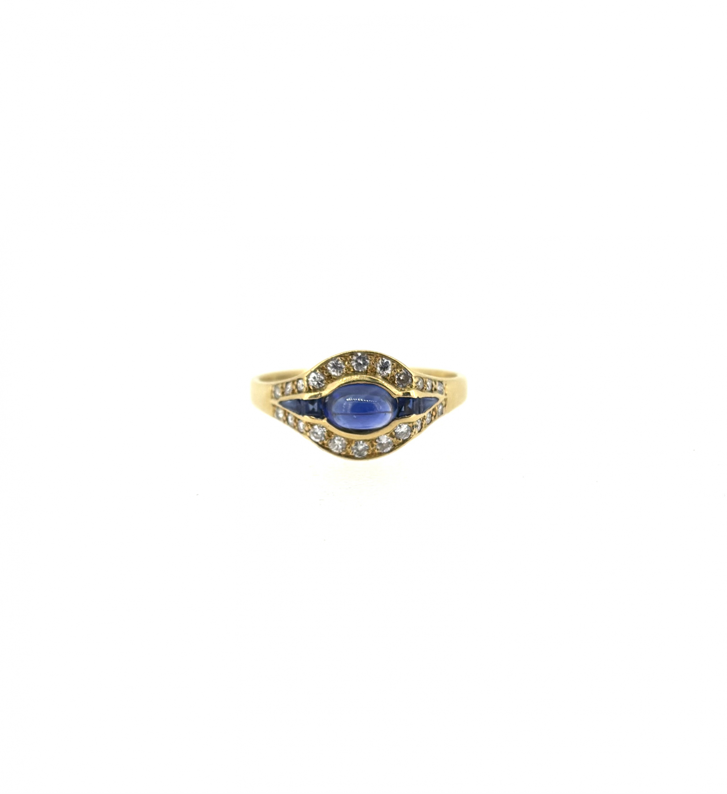 18ct Gold, Sapphire & Diamond Ring