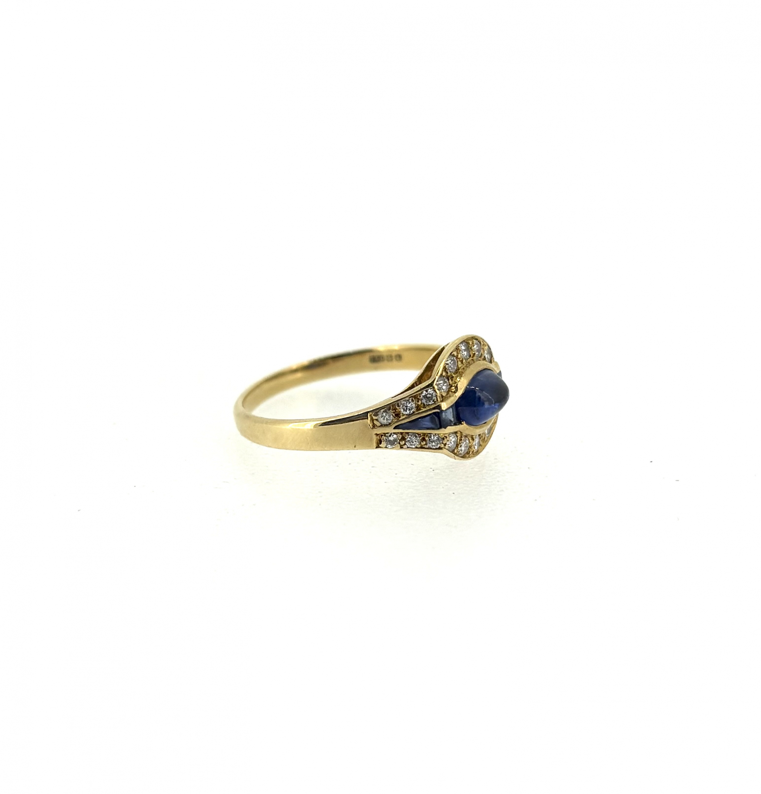 18ct Gold, Sapphire & Diamond Ring - Image 3