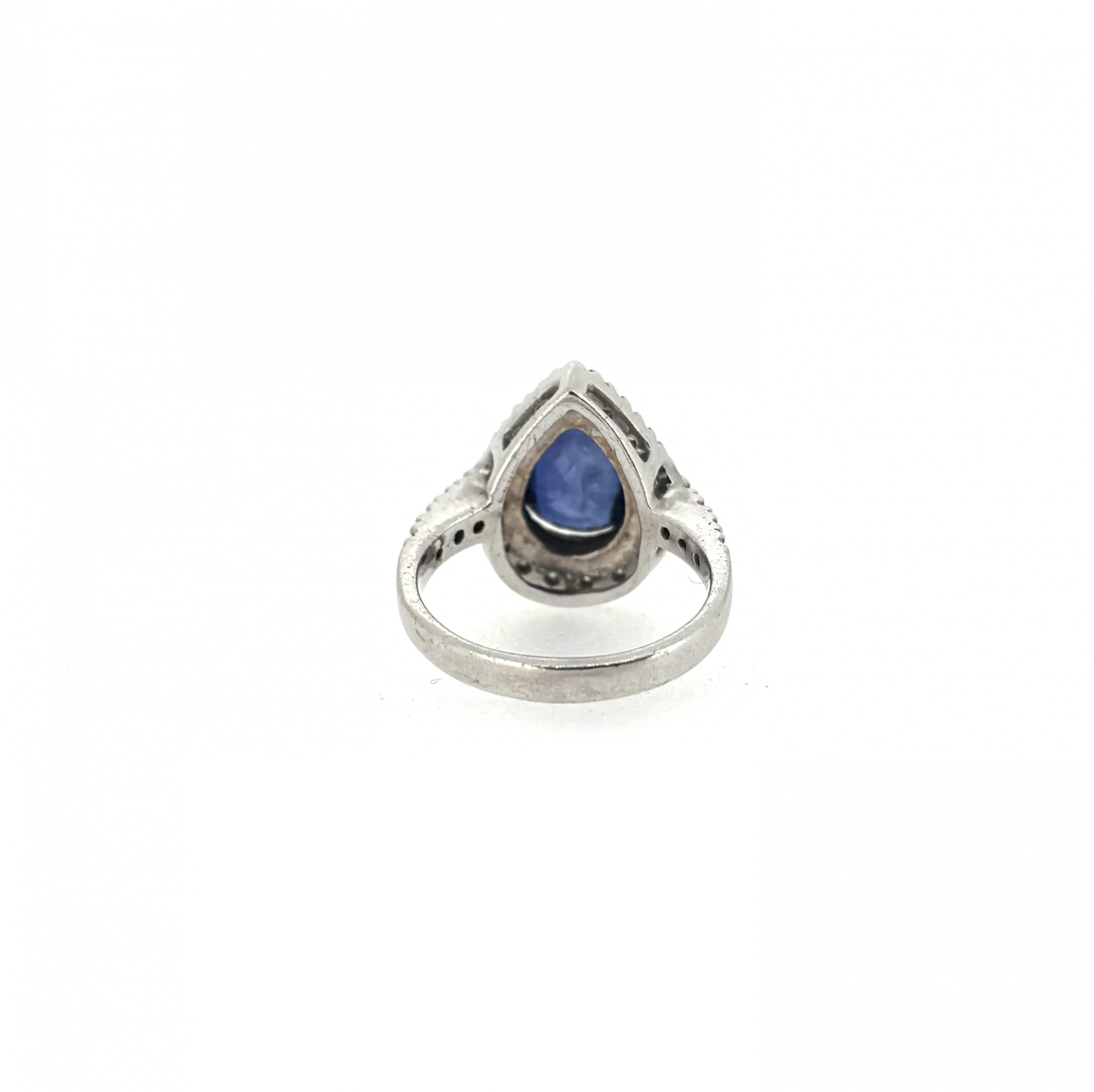 Platinum, Sapphire & Diamond Ring - Image 4