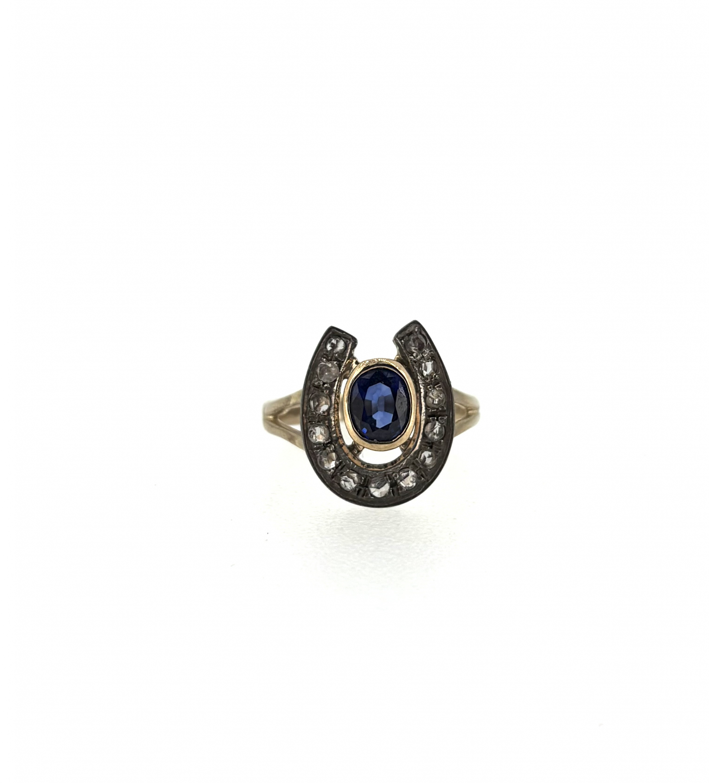 9ct Gold, Sapphire & Diamond Ring
