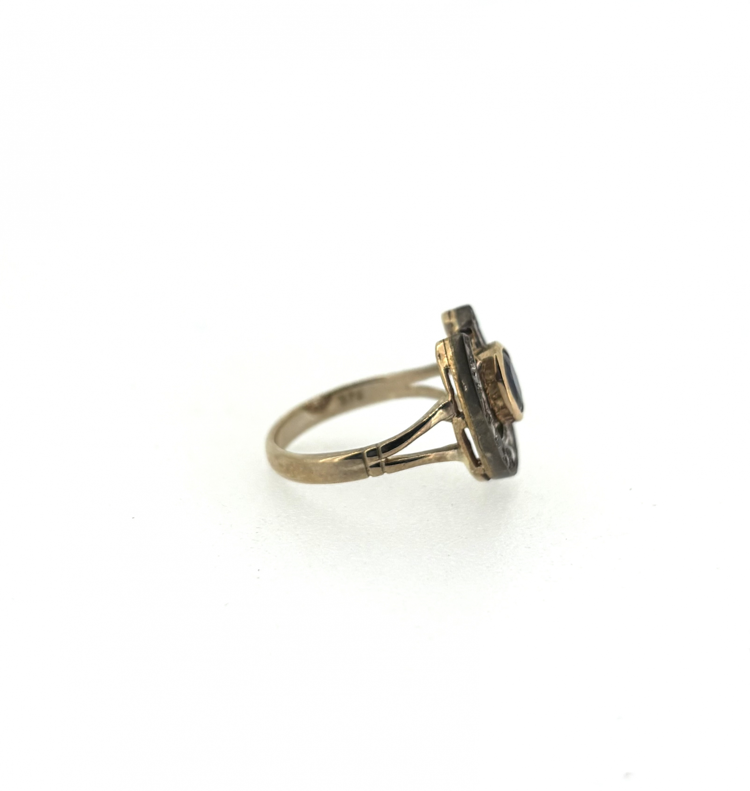 9ct Gold, Sapphire & Diamond Ring - Image 3