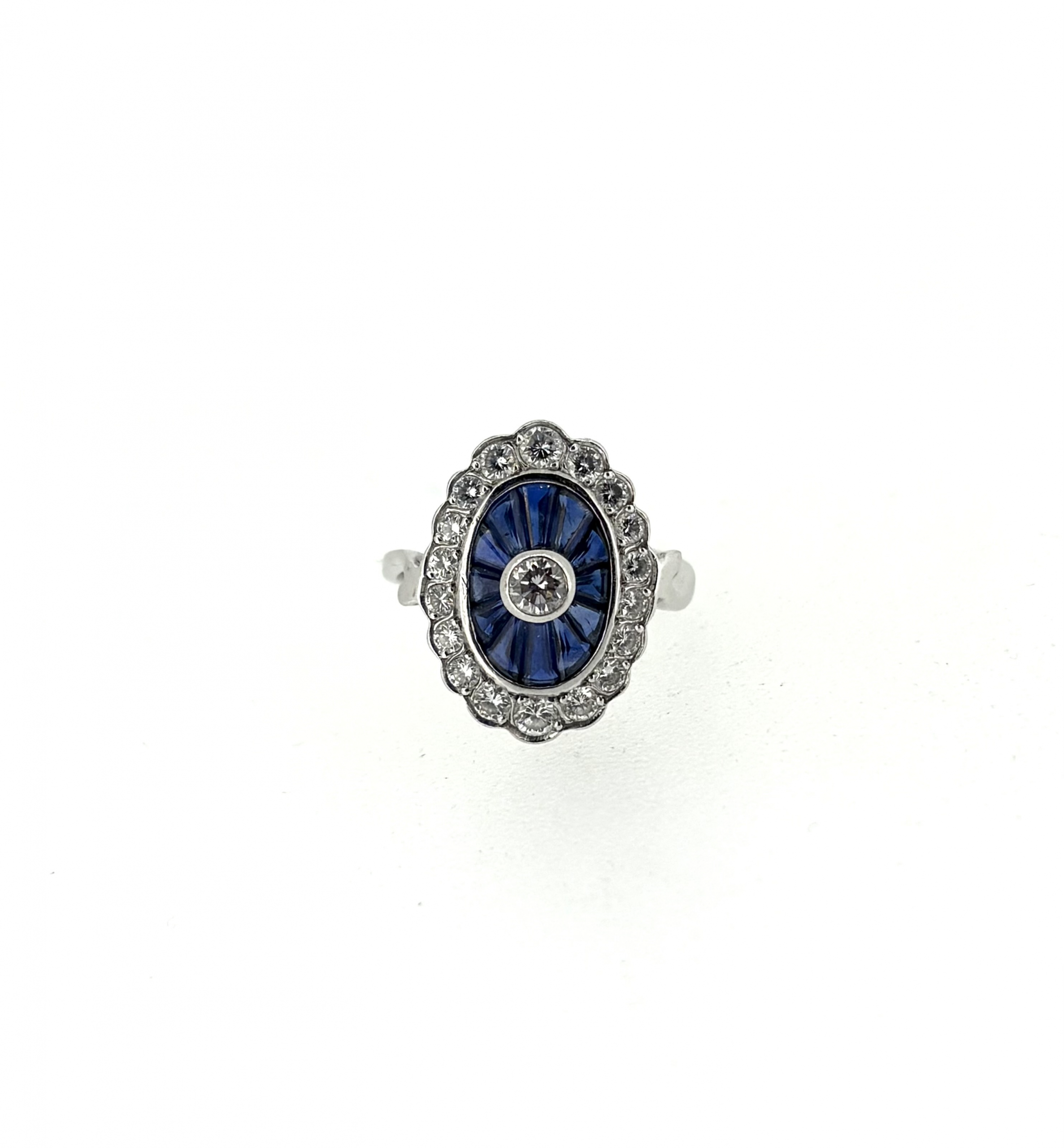 18ct Gold, Sapphire & Diamond Ring