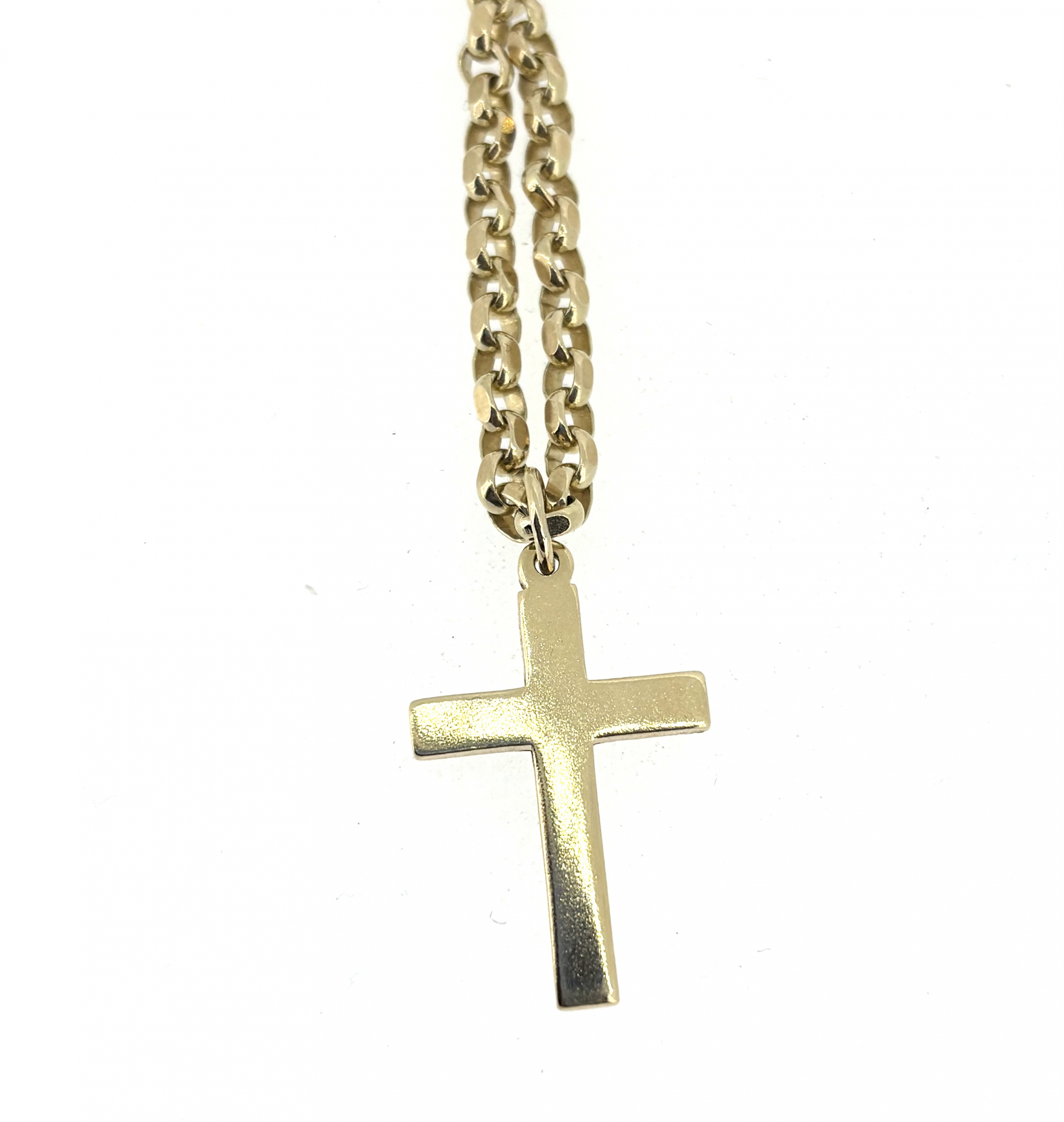 9ct Gold Cross and Chain