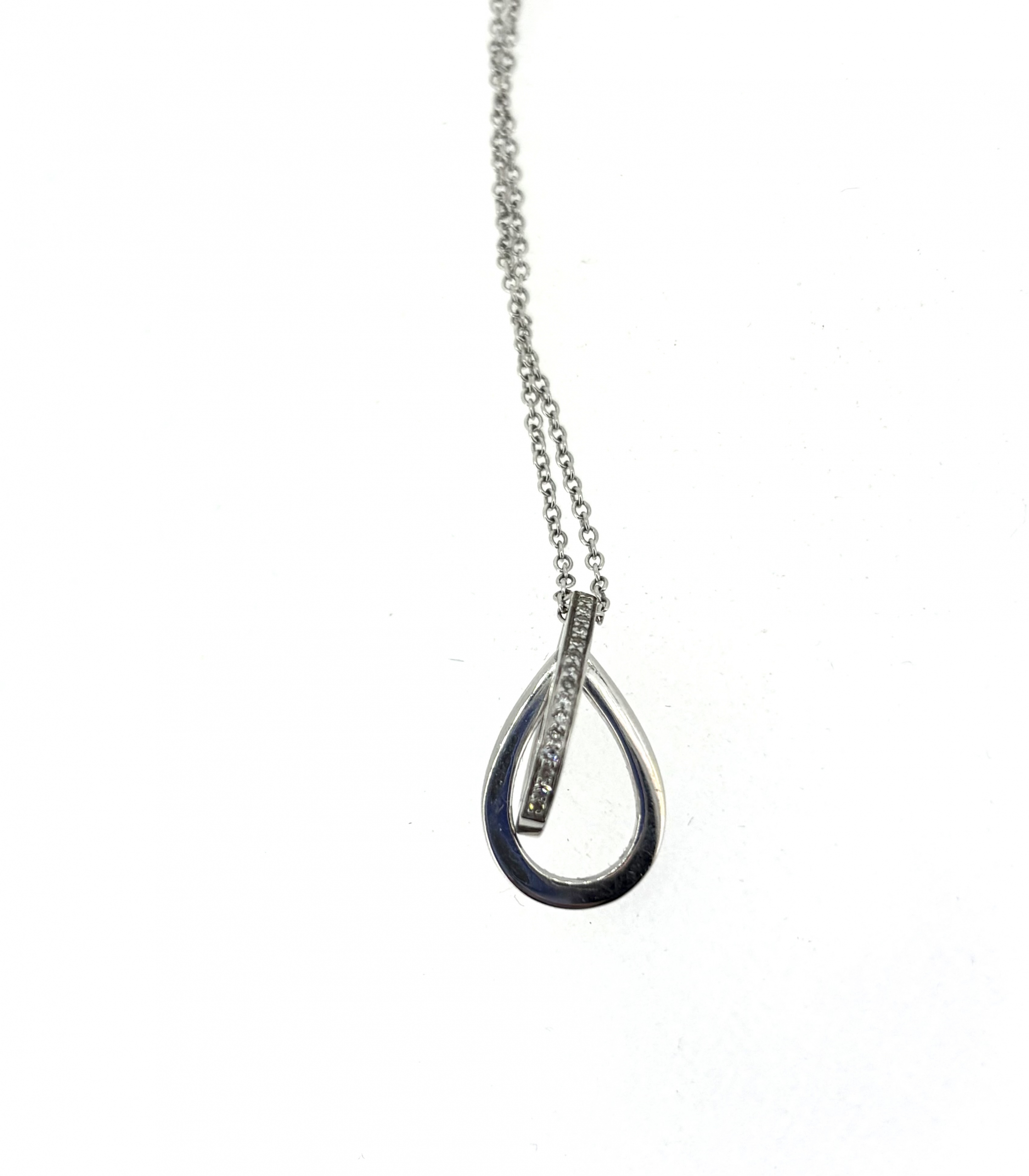 9ct Gold & Diamond Necklace - Image 3
