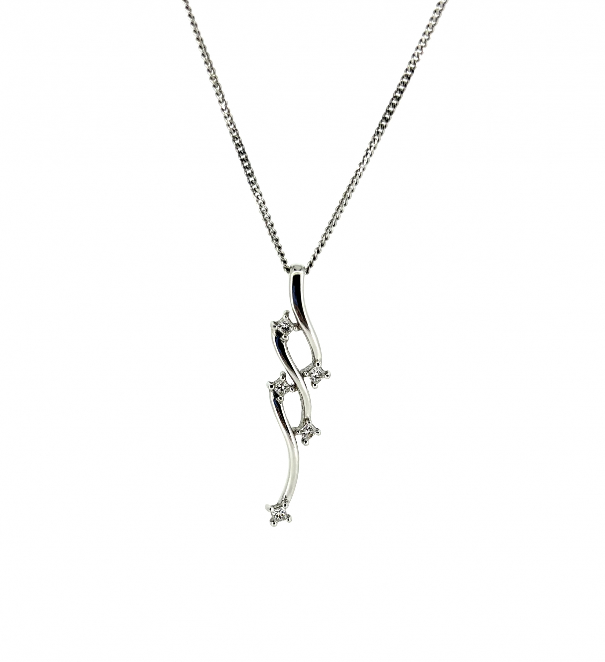 18ct Gold & 0.25ct Diamond Necklace - Image 2
