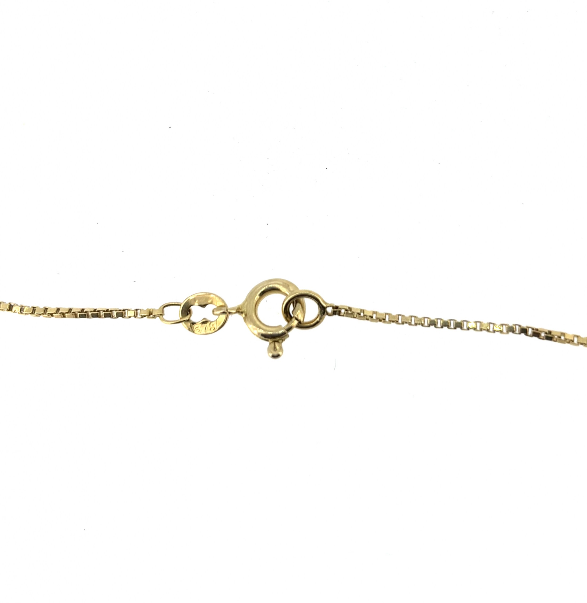 9ct Gold & 0.10ct Diamond Necklace - Image 4