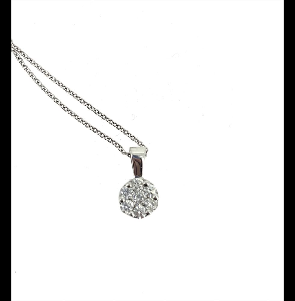 18ct Gold & Diamond Necklace - Image 4