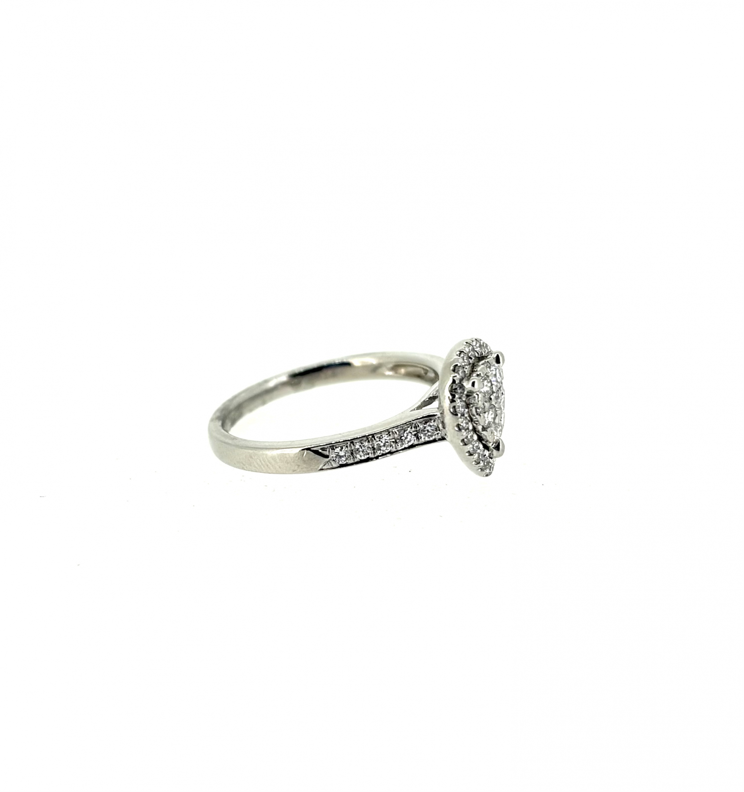 Platinum & 0.34ct Diamond Ring - Image 3