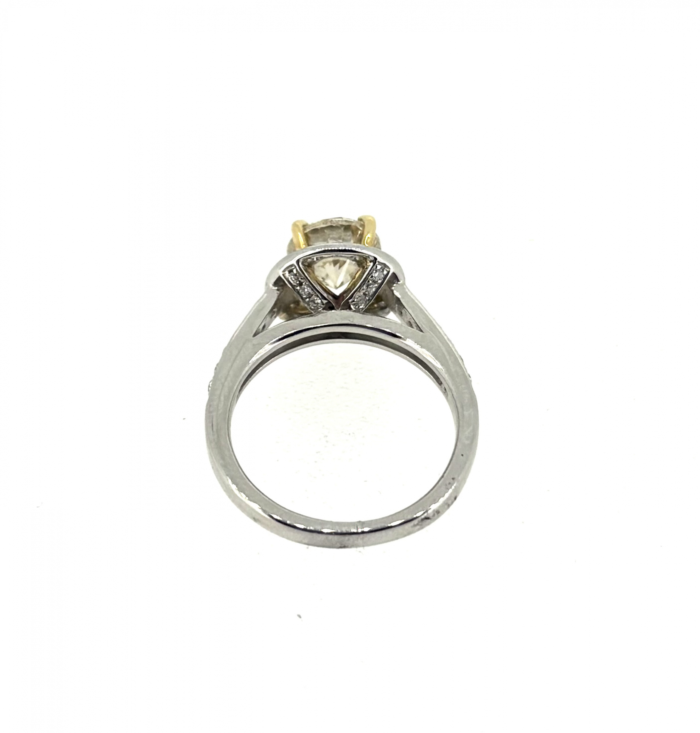 Platinum & 2.00ct fancy yellow Diamond Ring - Image 4